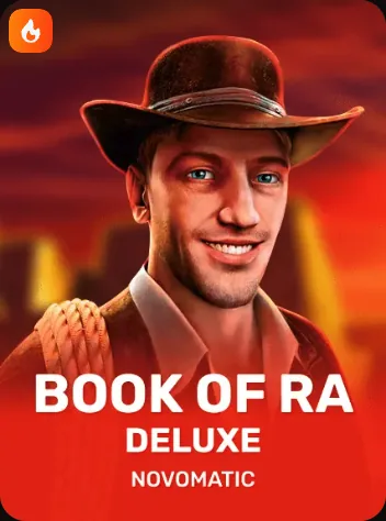 Book of Ra Deluxe from Novomatic, playable in the Amunbet lobby
